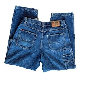 Vintage FUBU Collection Men’s Jeans 36 X34 Baggy  Carpenter Denim Streetwear Y2K